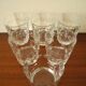 6 verres whisky cristal Lorraine service vintage french crystal glasses