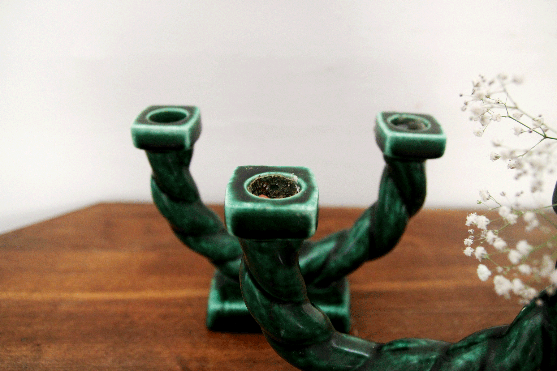 Pair of vintage lonchamp candlesticks