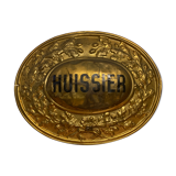 Metal bailiff's plate