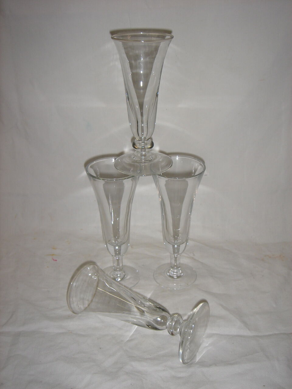 4 old glasses early 20th for wine