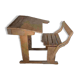 Bureau d'écolier en bois