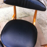Baumann suite of 6 vintage chairs model Unicorn