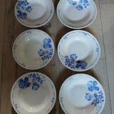 6 Moulin des Loups soup plates