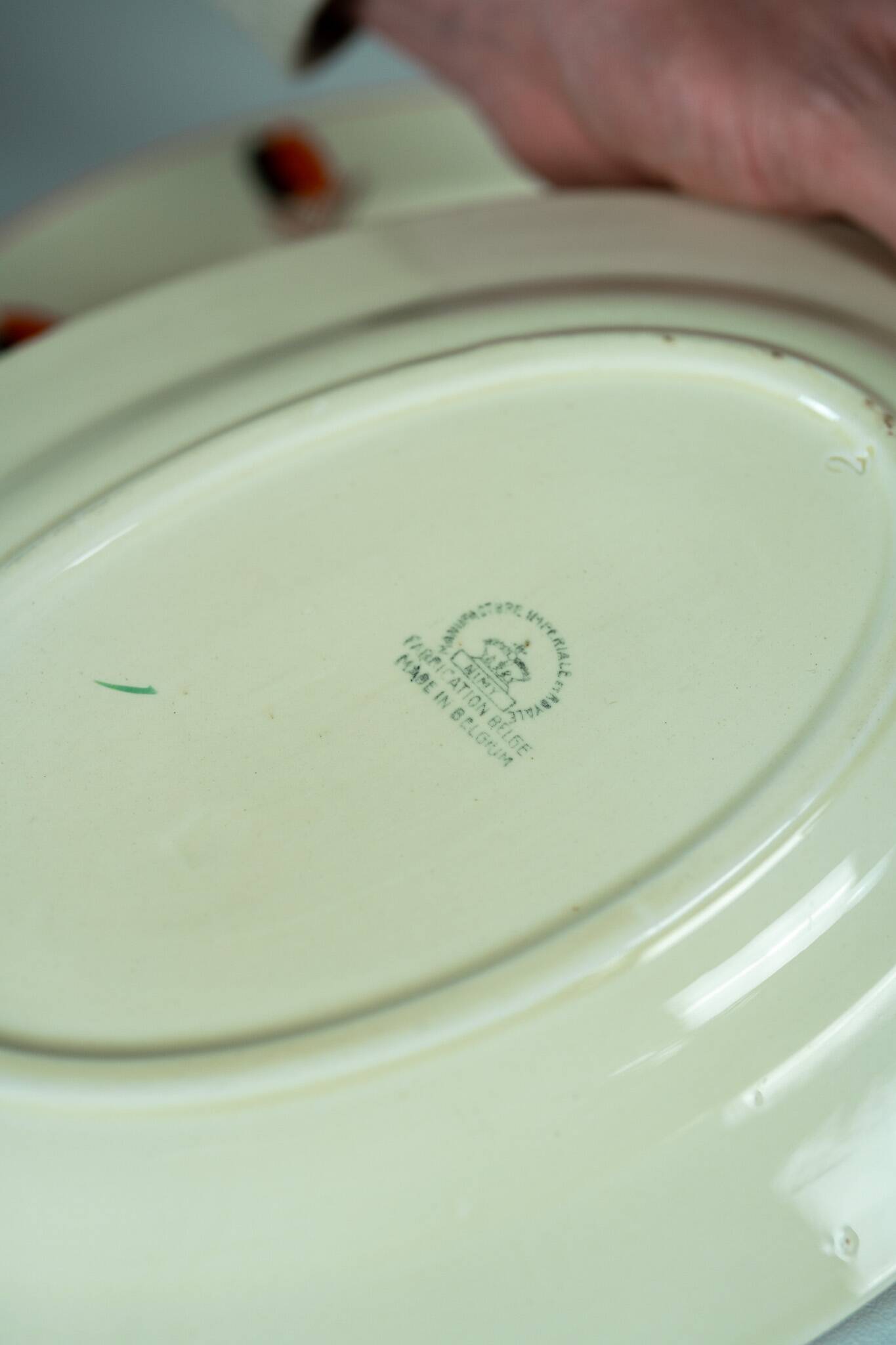 Vintage ceramic serving dish from Nimy