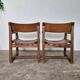 Ensemble de 2 fauteuils brutalistes de Biosca, Espagne, années 1950