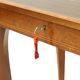 Reuge music box table with key inlaid wood made in italy 43cm
