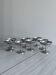 8 stainless steel footed cups
