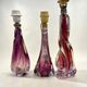 Vintage lamp base in crystal VSL and ruby glass