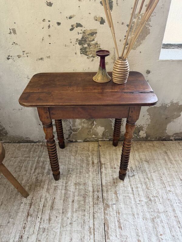 Console table appoint bureau noyer XIXème
