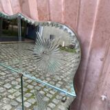 Louis XV sculpted bistro brasserie mirror 1960 200x100cm