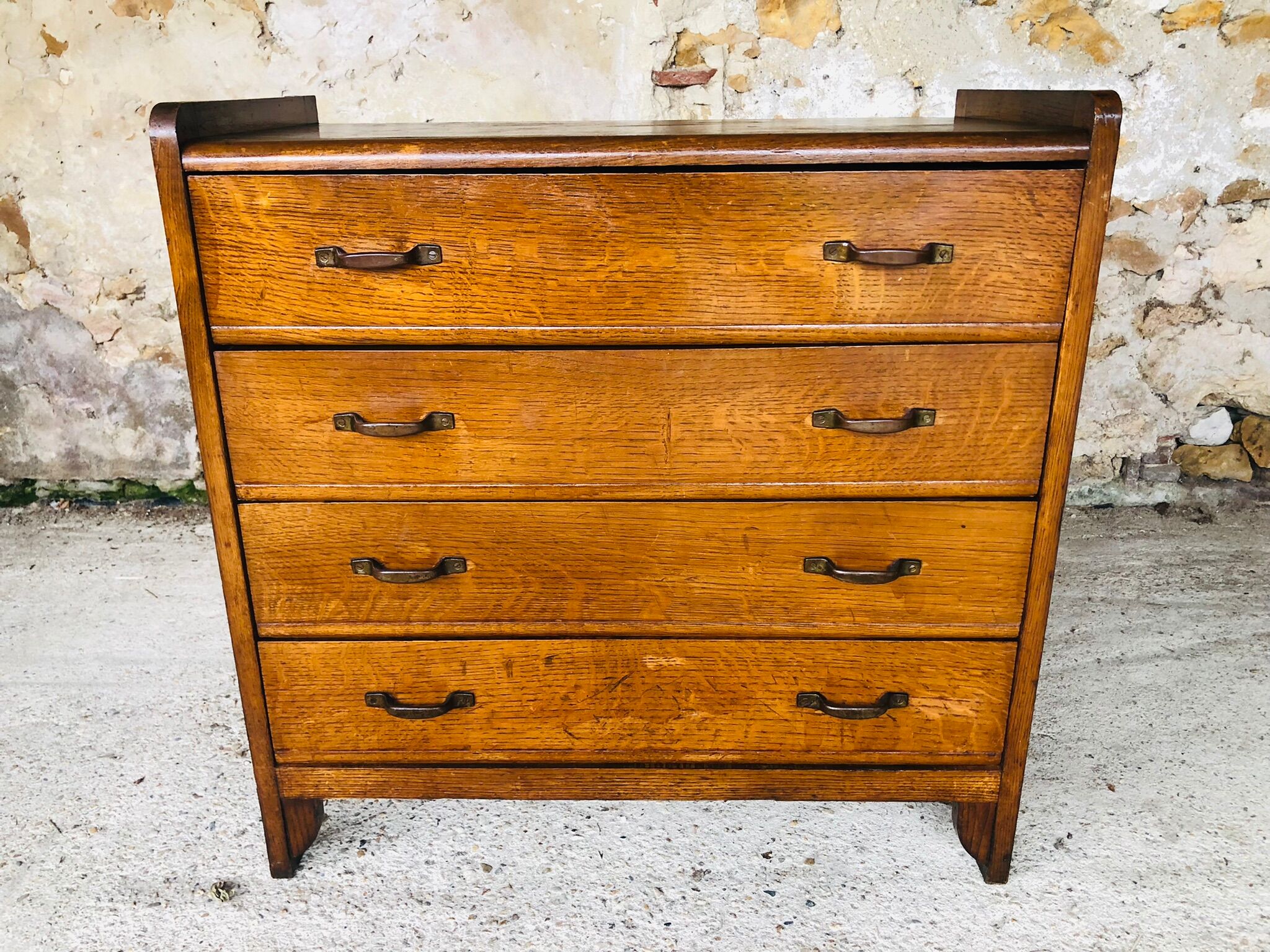 Vintage chest of drawers with 4 drawers, 50s /60