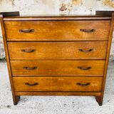 Vintage chest of drawers with 4 drawers, 50s /60