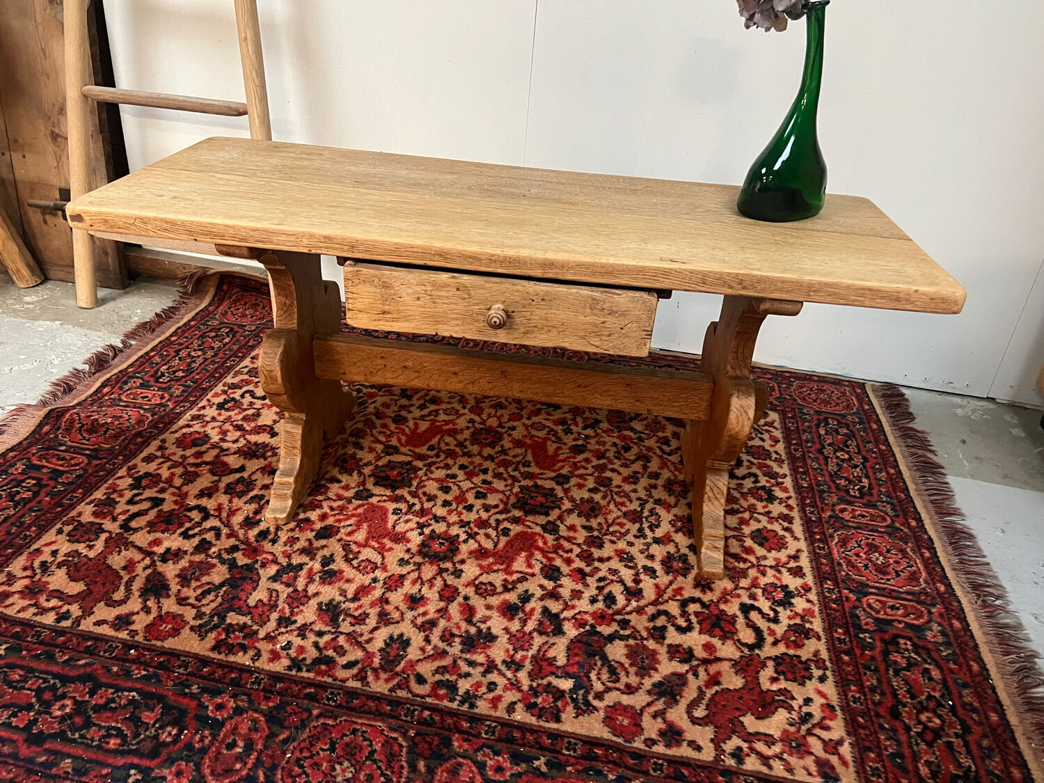 Antique brutalist coffee table