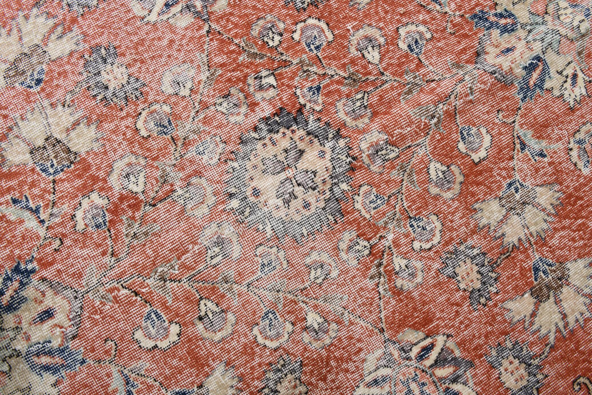 8x12 Persian Red & Blue Floral Persian Rug, Rugs For Living Room, 260x366Cm