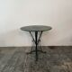 Garden table, wrought iron outdoor pedestal table