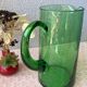 Carafe en verre soufflé verte