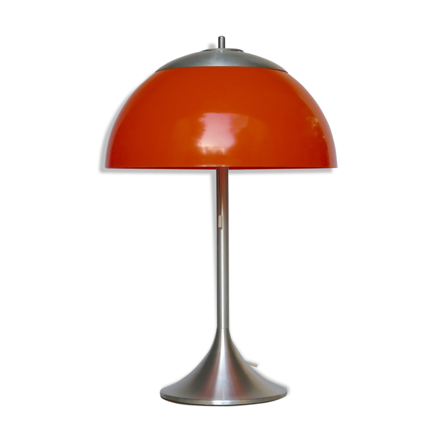 Unilux vintage orange mushroom lamp 1970