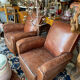 Paire de fauteuils club