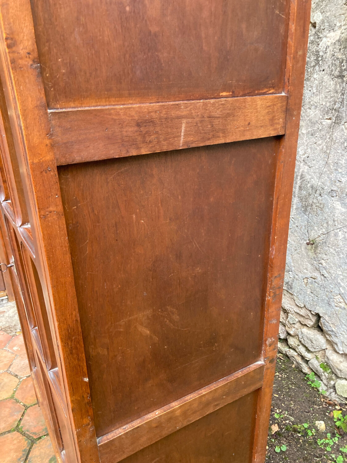 Vintage glass-fronted cabinet