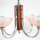 Lustre bois et alu années 40