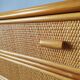 Vintage chest of drawers in light rattan