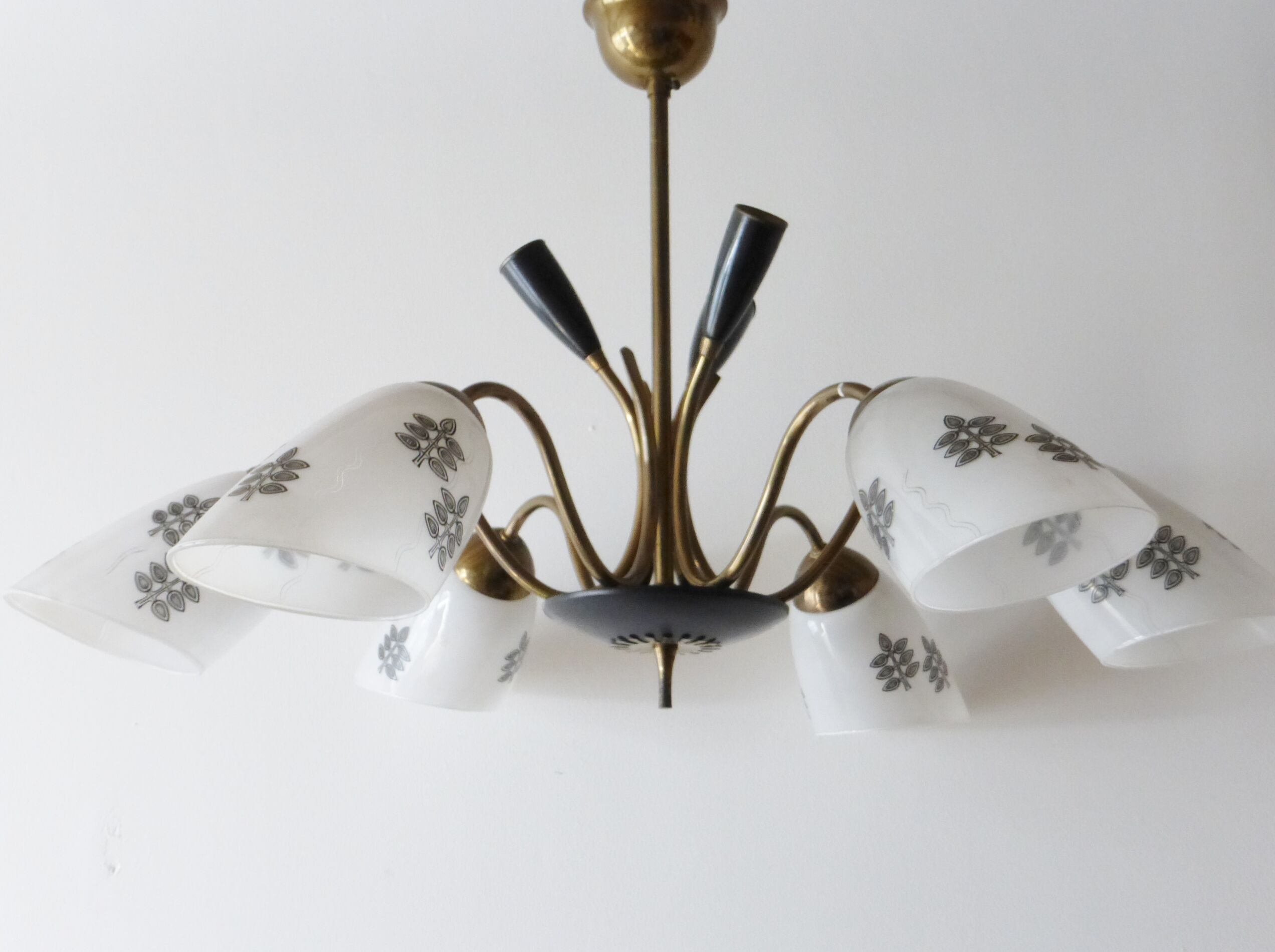 Chandelier 9 lights 1950-light vintage 50's rockabilly