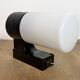 Industrial Brown Bakelite Wall Light with Milk Glass, 1960s