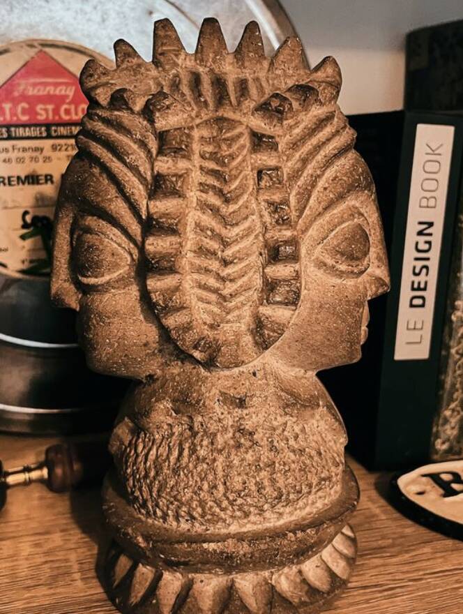 Double-faced stone statuette – Inca inspiration