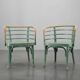 Rare ensemble de deux fauteuils Bauhaus B 246 de Josef Frank pour Thonet, années 1930
