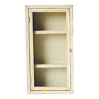 Armoire murale vintage avec verre, 1970'