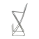 Postmodern German Kreuzschwinger bar stool by Till Behrens for Meyer Stahlmöbel, 1980s.