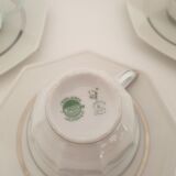 Service tasses et sucrier porcelaine Limoges