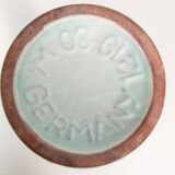 Vintage vase W-Germany flowers from the 1960s, natural boho tones.