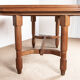 Large extendable dining table, 320 cm, in oak, Guillerme and Chambron.
