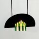 Postmodern Murano glass wall suspension by Mazzega, 1970