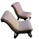 Poltrone chaise longue corte epoca ottocentesca, Luigi Filippo o Vittoriano