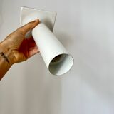 Vintage White Metal Wall/Ceiling Lamps by Rolf Krüger for Staff, 1970s Germ