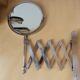 Telescopic accordion mirror