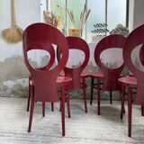 Set 6 chaises bistrot Baumann modèle Mouette