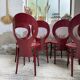 Set 6 chaises bistrot Baumann modèle Mouette