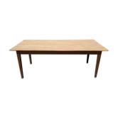 Table de ferme en chêne pieds fuseaux