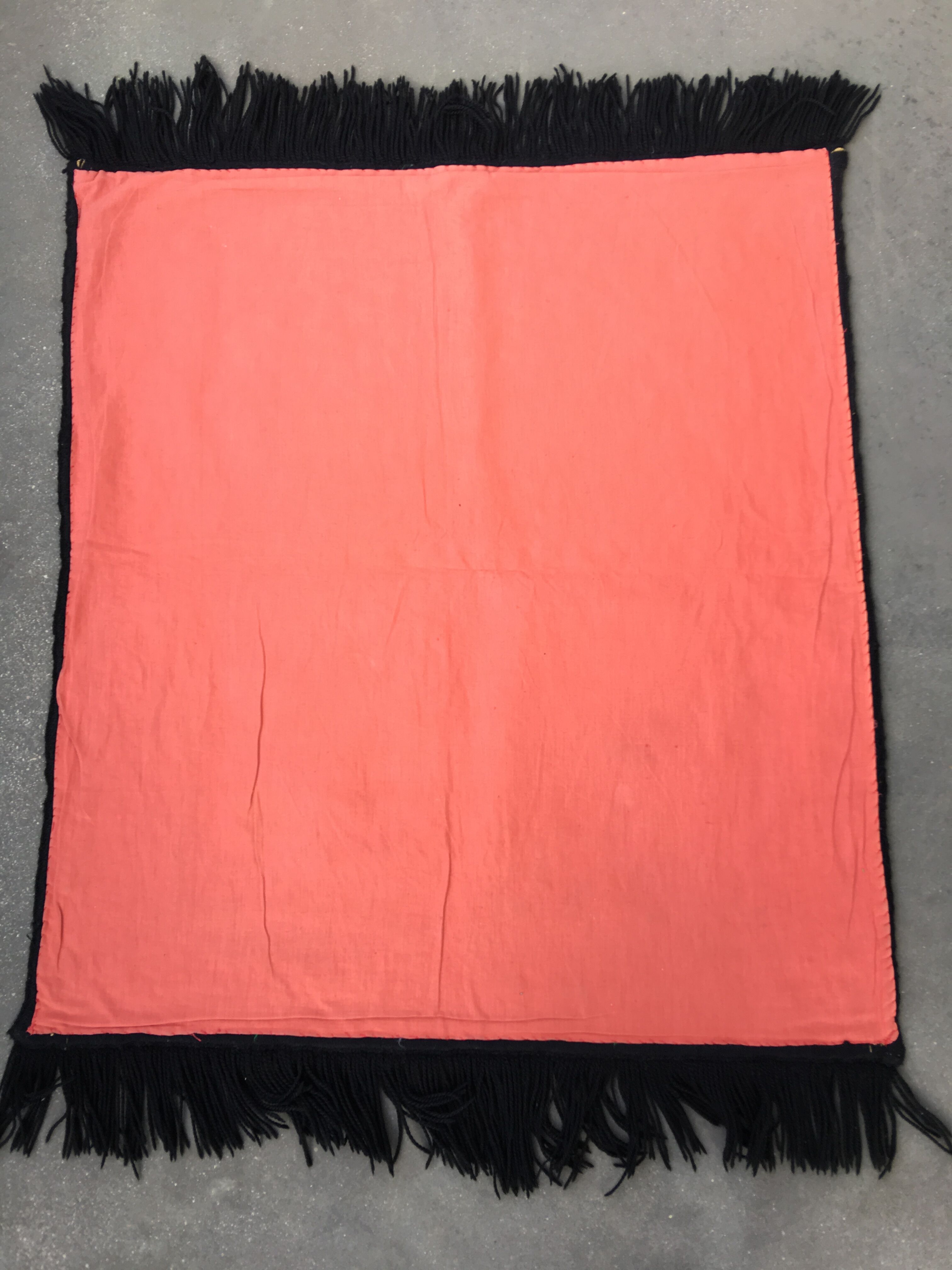 Carpet, drapery, vintage wool tapestry 87x115cm