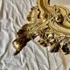 Old wall mirror in golden resin rococo style - made in france