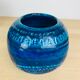 Vase boule Aldo Londi Rimini bleu pour Bitossi