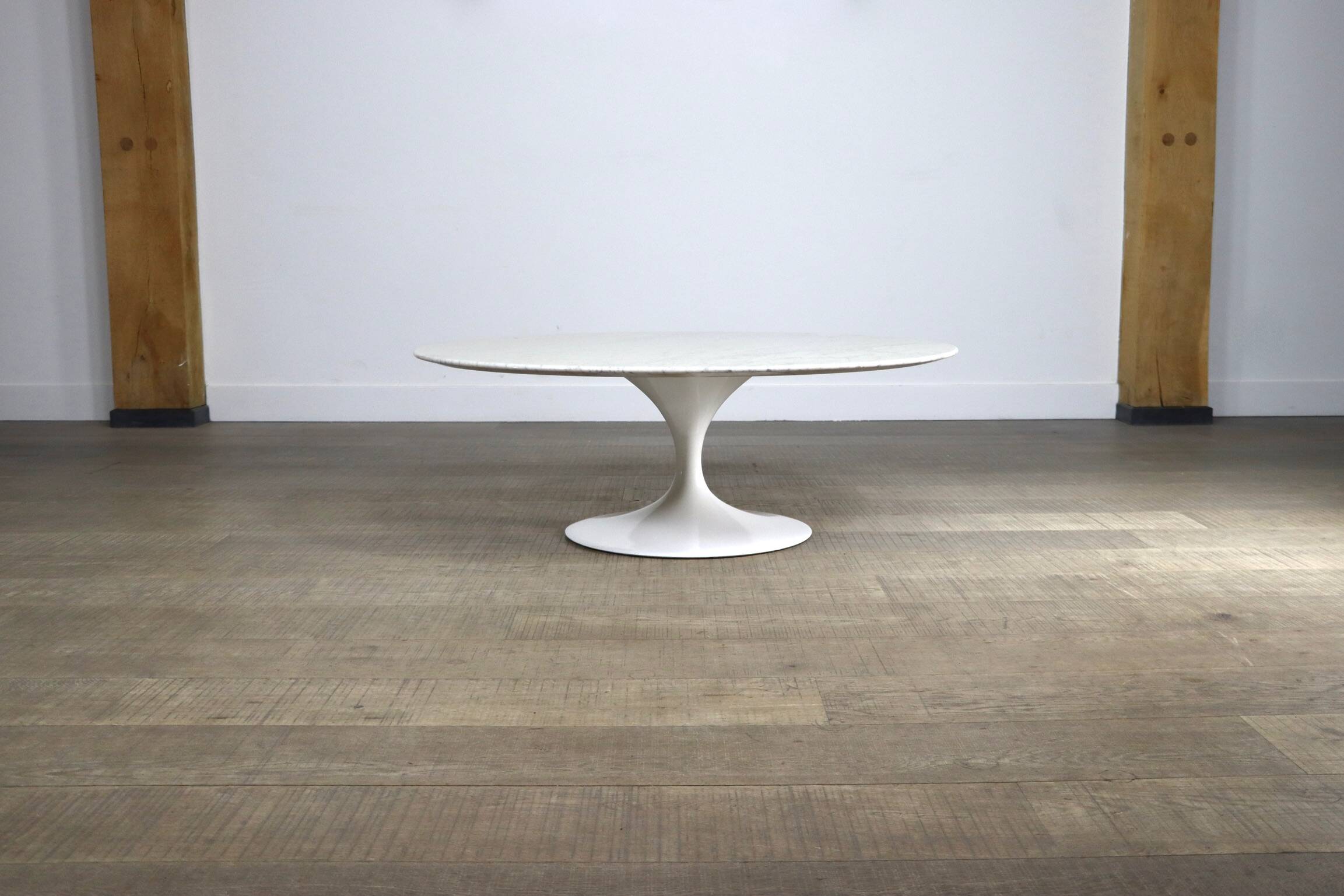 Vintage Marble Tulip Coffee Table By Eero Saarinen For Knoll, 1970s