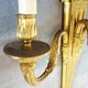 Huge wall lamp in gilded bronze Louis XVI style, three branches, late nineteenth