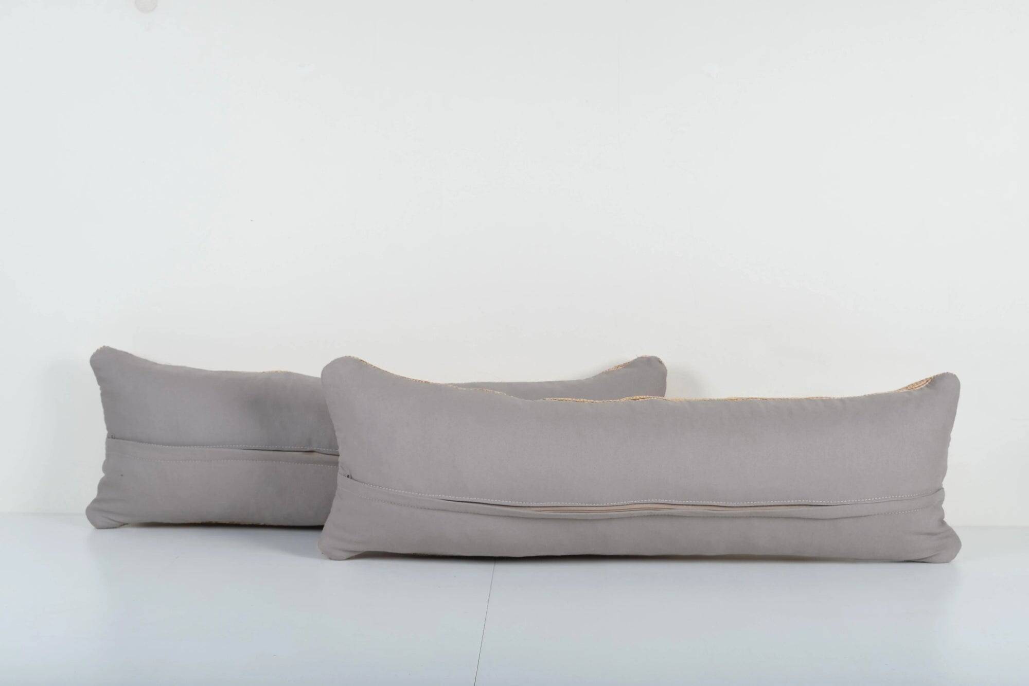 Set of 2 vintage Turkish cushion covers 30x89 cm