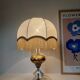 Lampe cristal taillé à la main et marbre blanc 57 cm