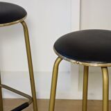 Pair of vintage bar stools, France 1950's
