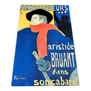 Affiche publicitaire métallique Aristide Briand